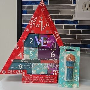 NWT Modern Expressions Beauty Advent Calendar With Vanilla Sugar Cookie Lip Balm